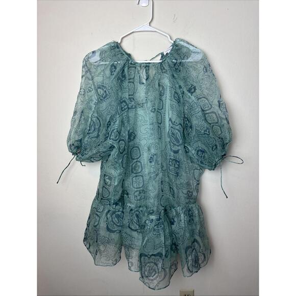Rhode Sheer Print Dress W/Lining, Size S, $525 Retail, NWOT, 845 - Picture 1 of 5